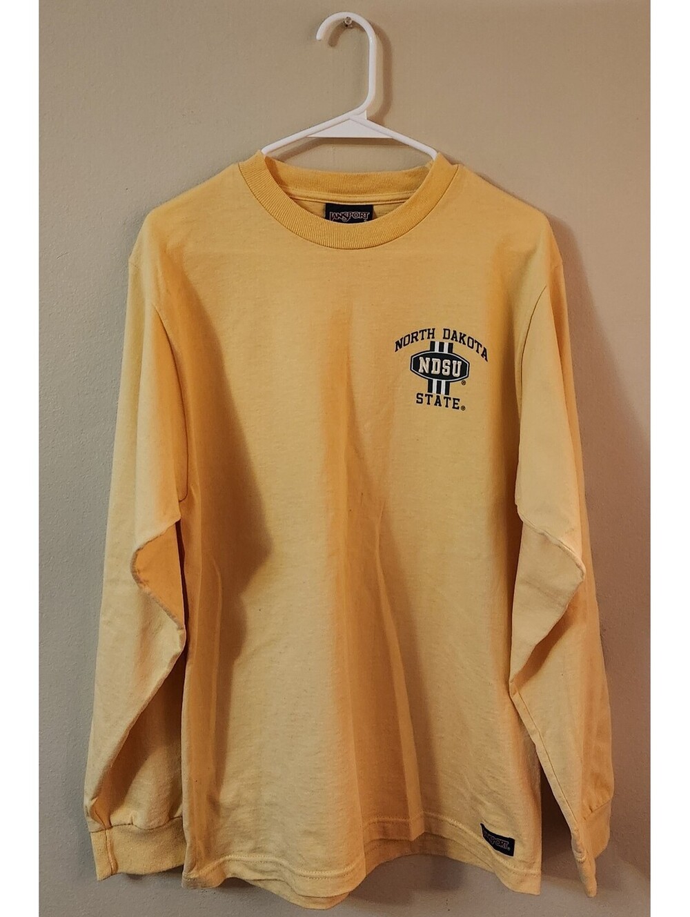Vtg NDSU Bison Long Sleeve T-Shirt JanSport Men's S Small College Gear